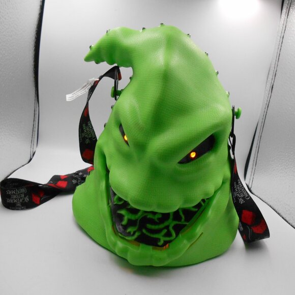 DISNEY PARKS OOGIE BOOGIE NIGHTMARE BEFORE CHRISTMAS POPCORN BUCKET LIGHTS UP! - Picture 8 of 14